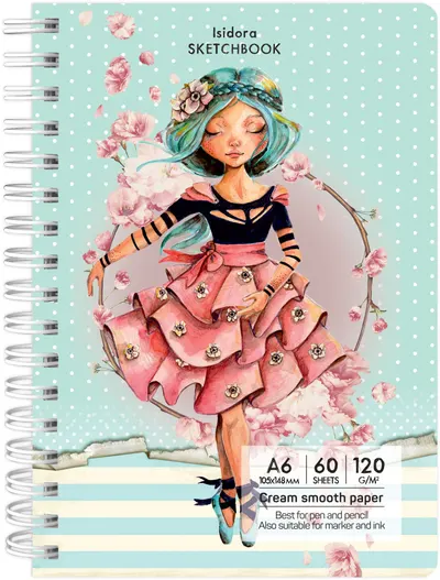 Caietul de schite Drasca Having a Lovely Time - Isadora, 60 de coli, A6