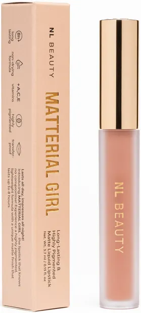 NL Beauty Ruj mat lichid de lungă durată, Hollywood, 3.7 ml