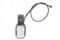 Lumina clarificare dreapta; FLEXIPOINT, rosu alb, LED, inaltime 65mm; latime 44mm; adancime 28mm, in relief, lungime cablu 500mm, cu cuier, 12V (FLEXIPOINT)