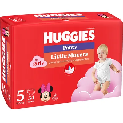 Huggies Pants scutece chilotel fetita nr.5, 12-17 kg | 34 bucati