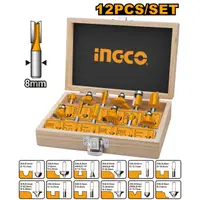 Set freze Accesorii Oberfreza 12 bucati Ingco AKRT1211