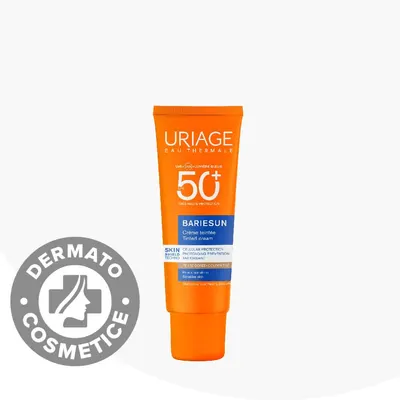 Crema colorata pentru protectie solara cu SPF50+ Bariesun Nuanta Gold, 50ml, Uriage