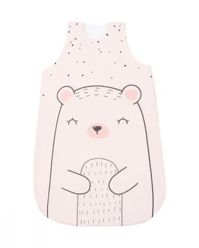 Sac de dormit KikkaBoo 6-18 luni Bear with me Pink,lungime 90 cm,grosime 1.8 tog