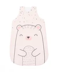 Sac de dormit KikkaBoo 6-18 luni Bear with me Pink,lungime 90 cm,grosime 1.8 tog