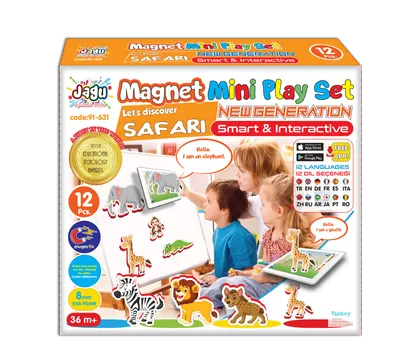 Joc magnetic Safari - Set de 12 magneți