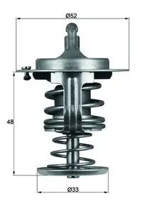 Termostat Lichid Racire (80 C) Potrivit Citroen C4 Grand Picasso I; Daihatsu Charade Viii, Copen, Cuore Vi, Cuore Vii, Extol, Materia, Sirion, Terios, Yrv; Subaru Justy Iv 1.0-2.0d 04.99-