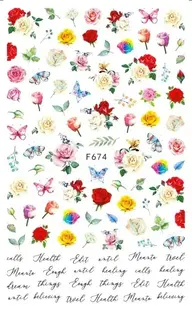 Abtibilduri unghii Marquise, STICKER32, Multicolor
