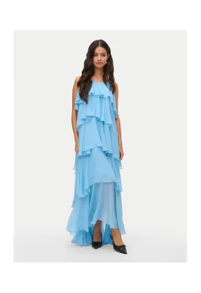 Rochie dama 10331377 - Poliester - Albastru deschis - Albastru deschis