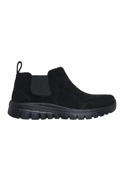 Ghete Chelsea slip-on din piele intoarsa cu insertii elastice Graceful