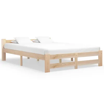 vidaXL Cadru de pat, 140 x 200 cm, lemn masiv de pin
