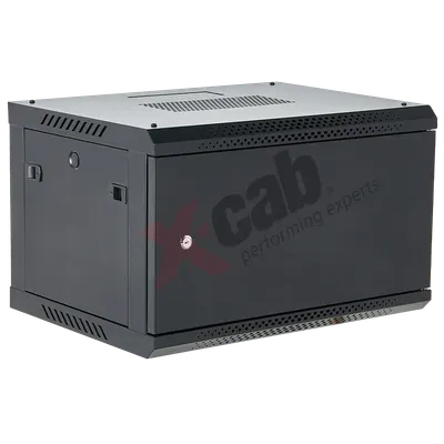 Cabinet metalic de perete 19', tip rack wallmount, 12U 600x600 mm, Xcab M Negru