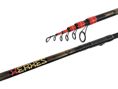 Lansetă bolognese Delphin XERXES TeleFLOAT 3.9 m, 30 g, negru mat