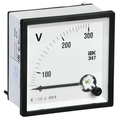 Voltmetru E47 300V class accuracy 1,5 96x96mm