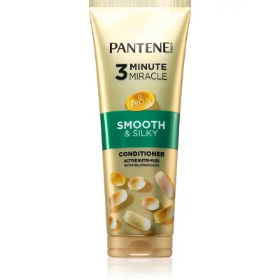 Pantene 3 Minute Miracle Smooth&Silky Balsam intens , 3 minute pentru par deteriorat 220 ml