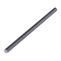 Paie Biodegradabile Compostabile de Hartie Negre, Ambalaj Individual, 7 mm, 250 Bucati