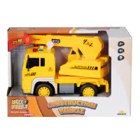 Masina de constructie cu lumini si sunete, Maxx Wheels, Macara, 20 cm