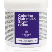 Kallos Coloring Hair Mask Silver Reflex Masca de par neutralizeaza tonurile de galben 275 ml