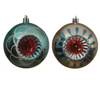 Glob decorativ - Deco Baubles - Silver and Turquoise - mai multe culori