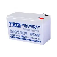 Acumulator 12V 7.1Ah High Rate F2, AGM VRLA, TED Electric TED003300