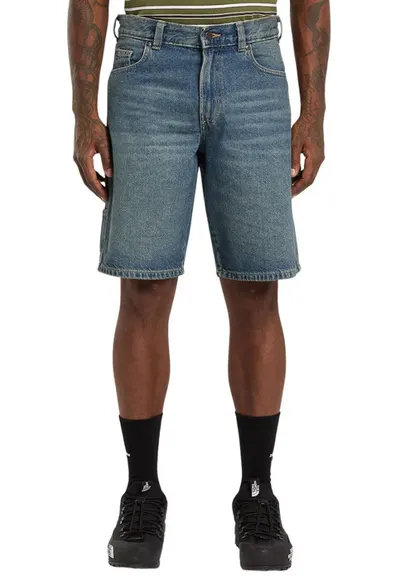 Blugi scurti skinny cu logo discret
