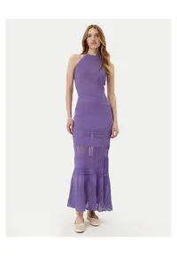 Rochie tricotata de dama violet - fabricat din material de calitate