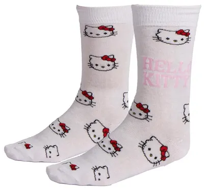 Șosete Cerda Animation: Sanrio - Hello Kitty (White), mărimea 36/43
