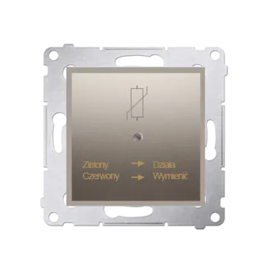 Protector de supratensiune, clasa D (modul); gold mat metalic
