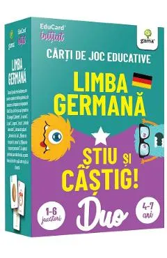 Limba germana. Stiu si castig! Carti de joc educative