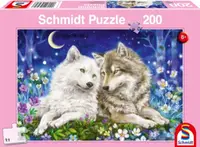 Puzzle Schmidt din 200 de piese - Pui de lupi prietenoși