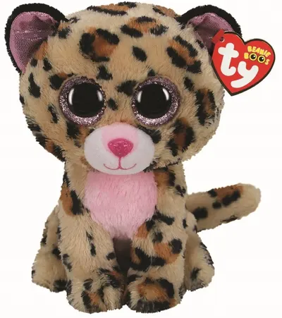 TY Toys - Leopard Livvie, 24 cm