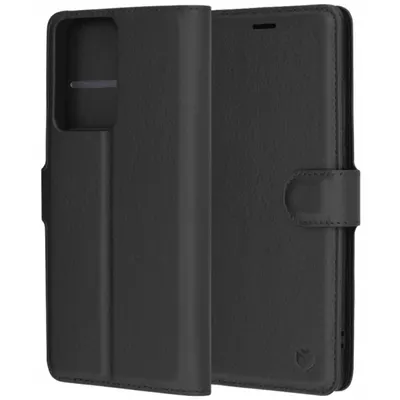 Husa pentru Xiaomi Redmi Note 14 Pro+ 5G / Note 14 Pro 5G / Poco X7, Techsuit, Leather Folio, Neagra
