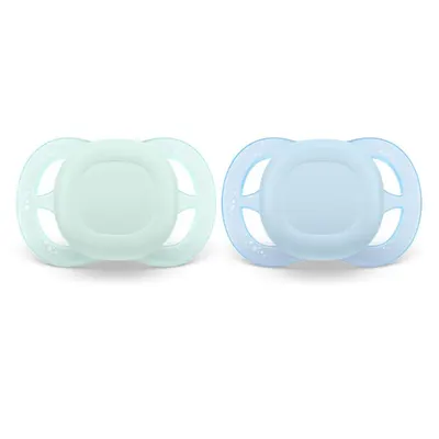 Set 2 suzete silicon Avent Ultra Start 0-2 luni Pastel Baieti