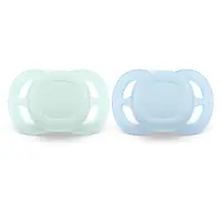 Set 2 suzete silicon Avent Ultra Start 0-2 luni Pastel Baieti