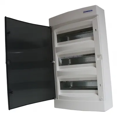 Dulap distrib. montaj apl, 3 randuri, 36UH, usa transp.