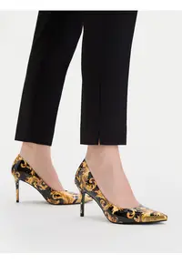 Pantofi piele ecologica - multicolor