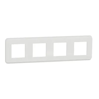 Placa ornament, Unica Pro, patru module, alb