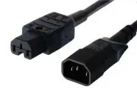 Cablu de alimentare IEC320 C14 la C15 2m, kpss2