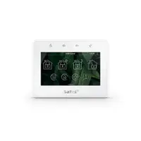Tastatura touch screen Satel Integra INT-TSG2-W, 4.3 inch, functii MACRO, slot card, alb