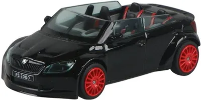 Model de colecție Abrex Modern: Mașini - Skoda Fabia II FL RS2000 Concept (2011) - Black