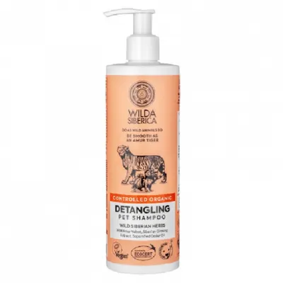 Sampon pentru caini pisici Wilda Siberica pentru descalcire 400 ml