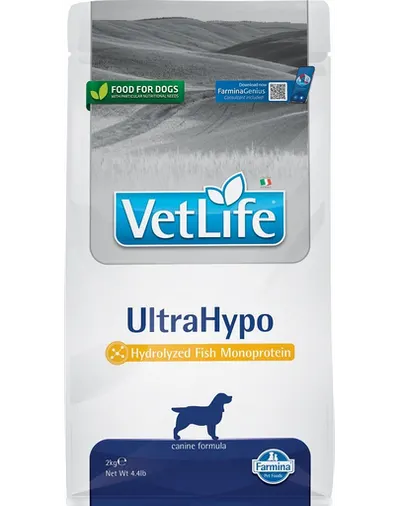 FARMINA Vet Life Ultrahypo Hrana uscata pentru caini cu intolerana alimentara 2 kg