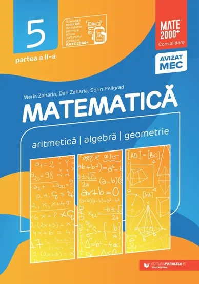 Matematica. Consolidare clasa a V-a (Aritmetica algebra geometrie) - Partea II (2025 - 2026)