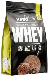 Instant Whey Protein, ciocolată și nuci, 750 g, Hero.Lab
