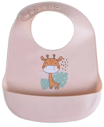 Baveta de silicon Cangaroo - Rooibos, roz