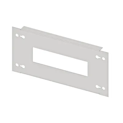 Slotted front plate 220mm G3 sheet steel, 8MW