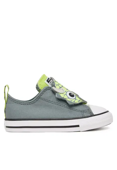 Pantofi sport copii - velcro - gri - tesatura