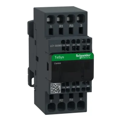 Contactor, TeSys Deca, 4P(2NO+2NC), AC-1, <=440V, 40A, bobina 230V AC 50/60Hz, terminal cu arc