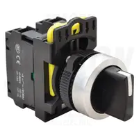 Comutator cu brat, 3 pozitii ,cu revenire NYK3-S34BK 2×NO, 5A/230V AC-15, IP65