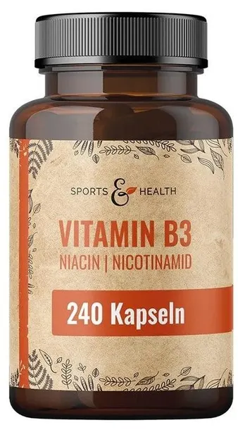 Sports & Health Solutions Vitamina B3, 500 mg, 240 capsule
