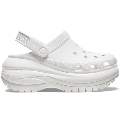 Pantofi Sport Crocs Model Classic Mega Crush Clog Culoare Alb